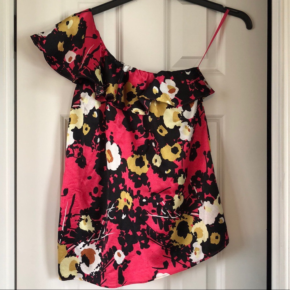 One strap silk blouse